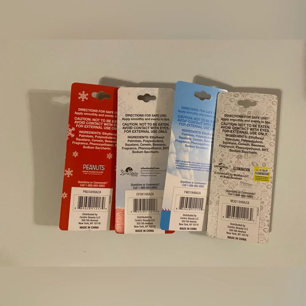 Assorted Christmas Flavored Lip Balm (Set of 4)